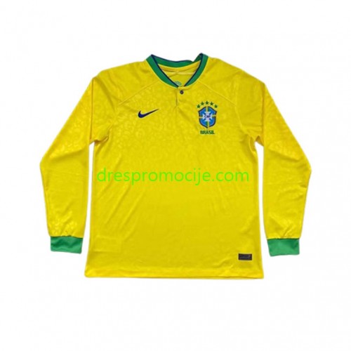 Brazil Dres Domaći Svjetsko prvenstvo 2022 Dugim Rukavima Brazil Dres Domaći Svjetsko prvenstvo 2022 Dugim Rukavima